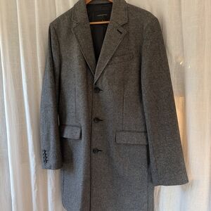 Gray Wool Blend Coat